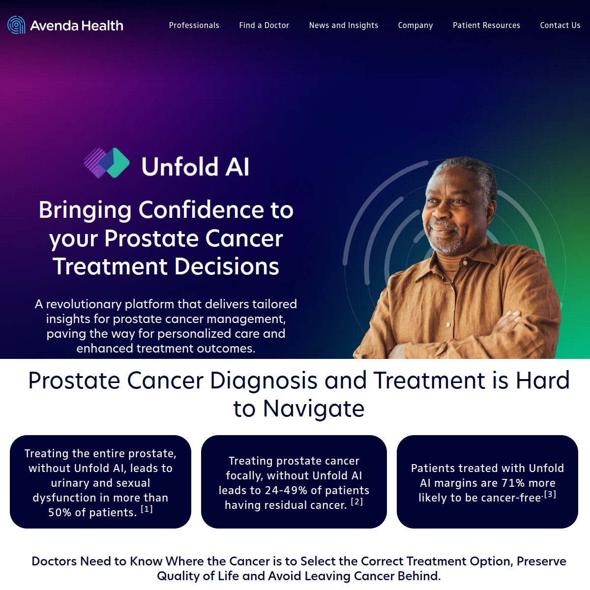 Avenda Health homepage