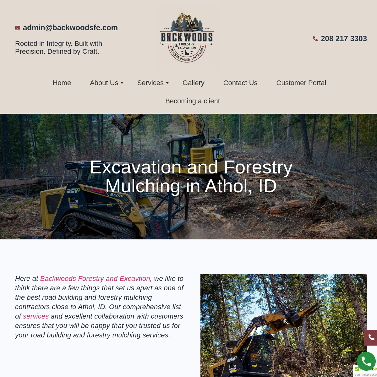 Screenshot of Backwoods Forestry Mulching