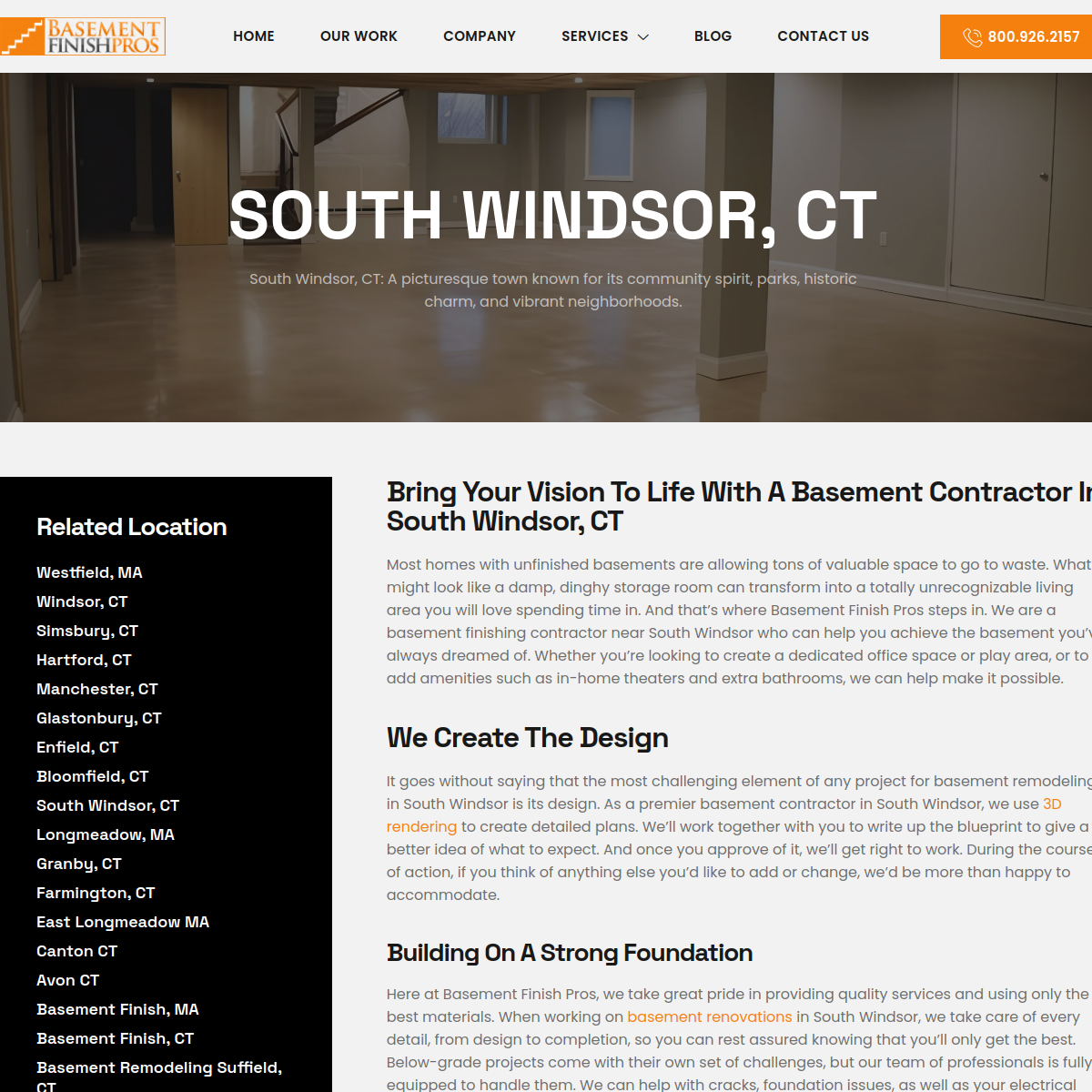 Screenshot of Basement Finish Pros LLC