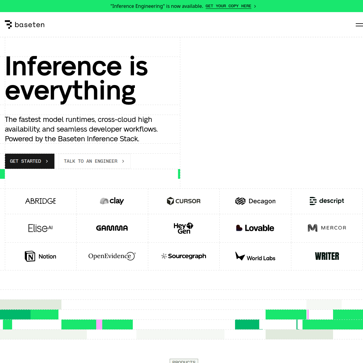 Baseten 官网截图