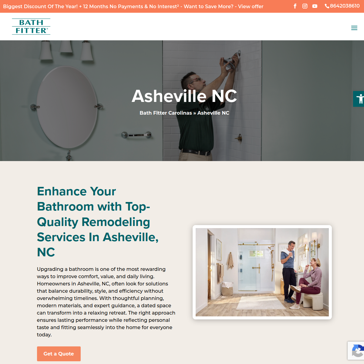 Screenshot of Bath Fitter