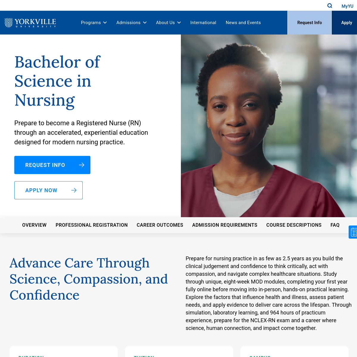 Screenshot of Beal University Canada
