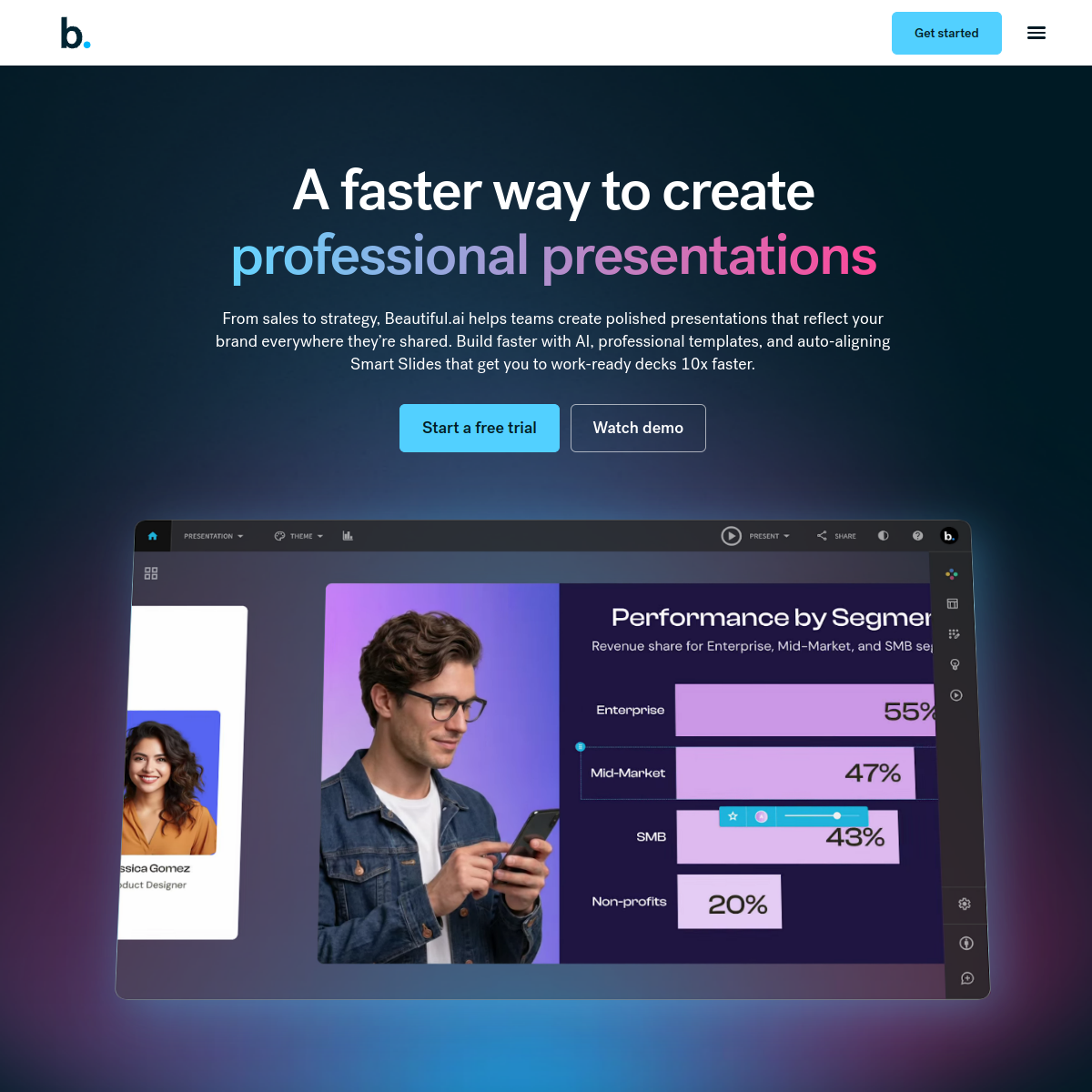 Screenshot of Beautiful.ai