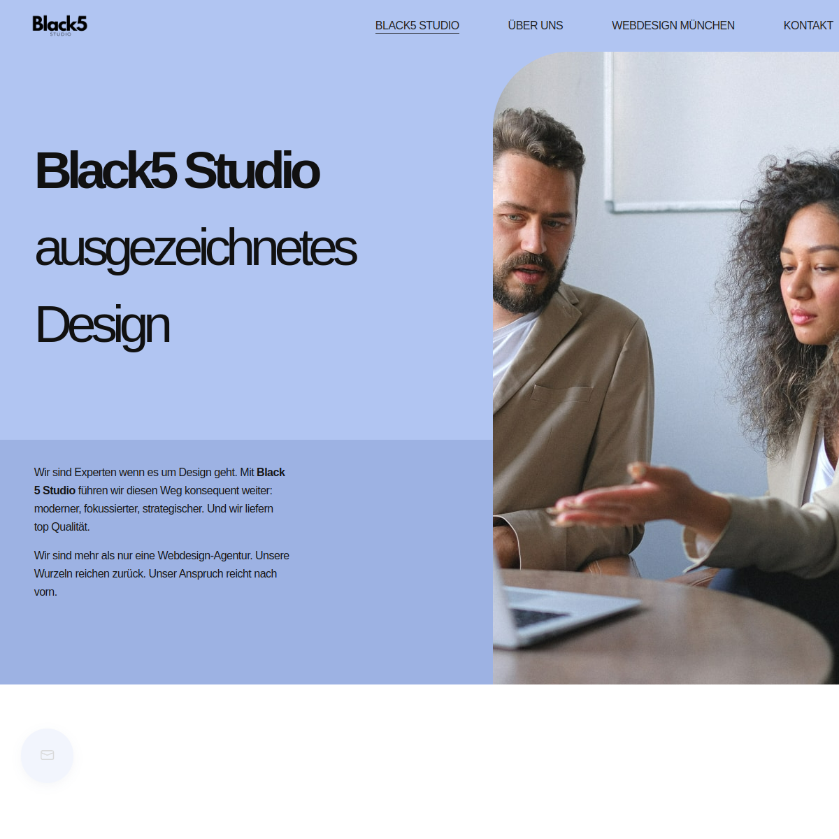 Screenshot der Website
