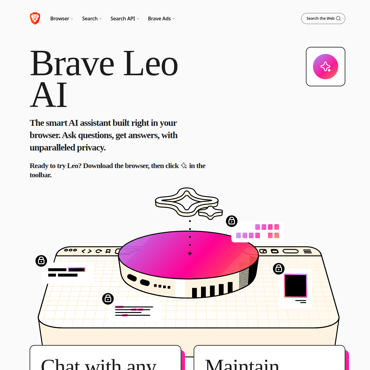 Screenshot of Brave Leo