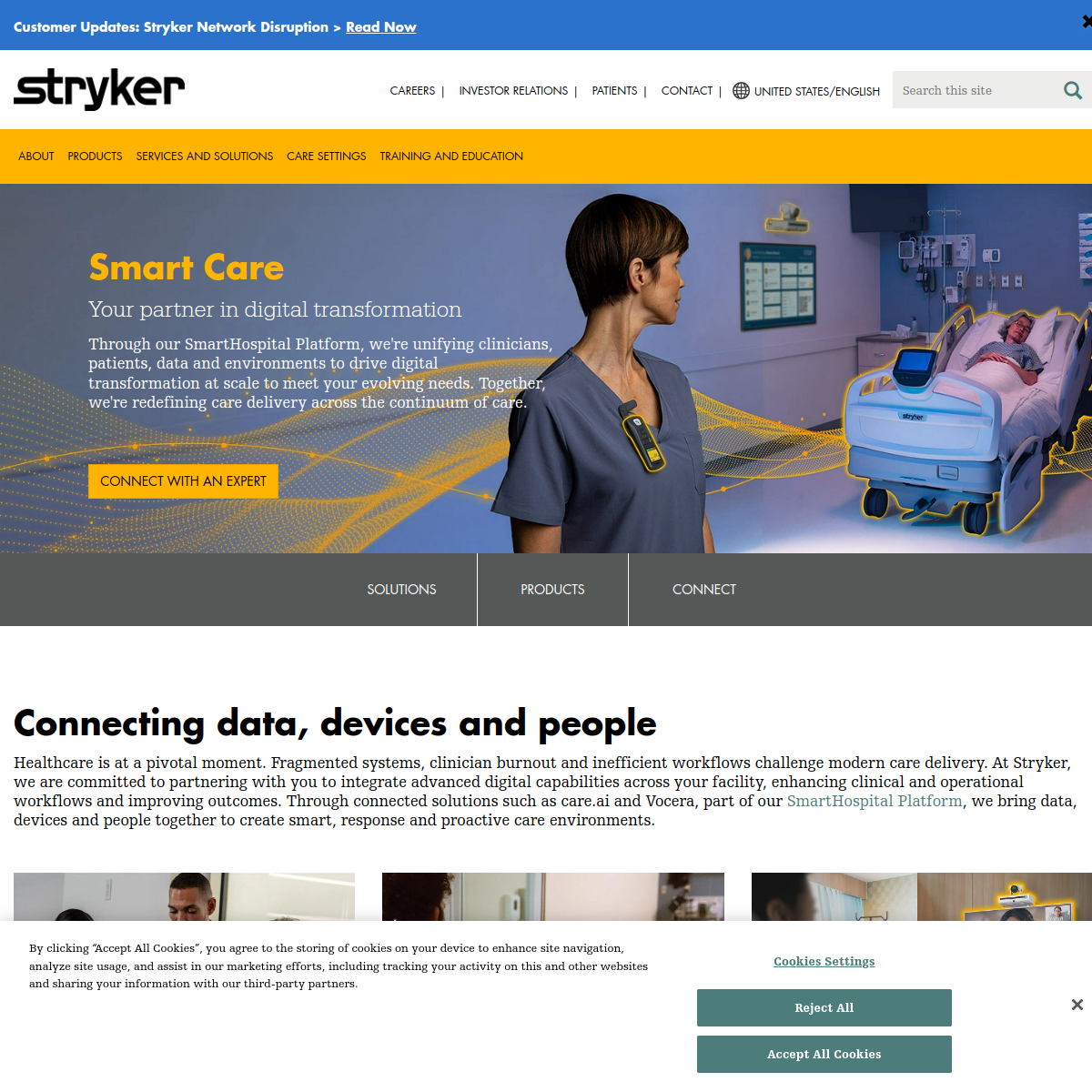 Care.ai homepage