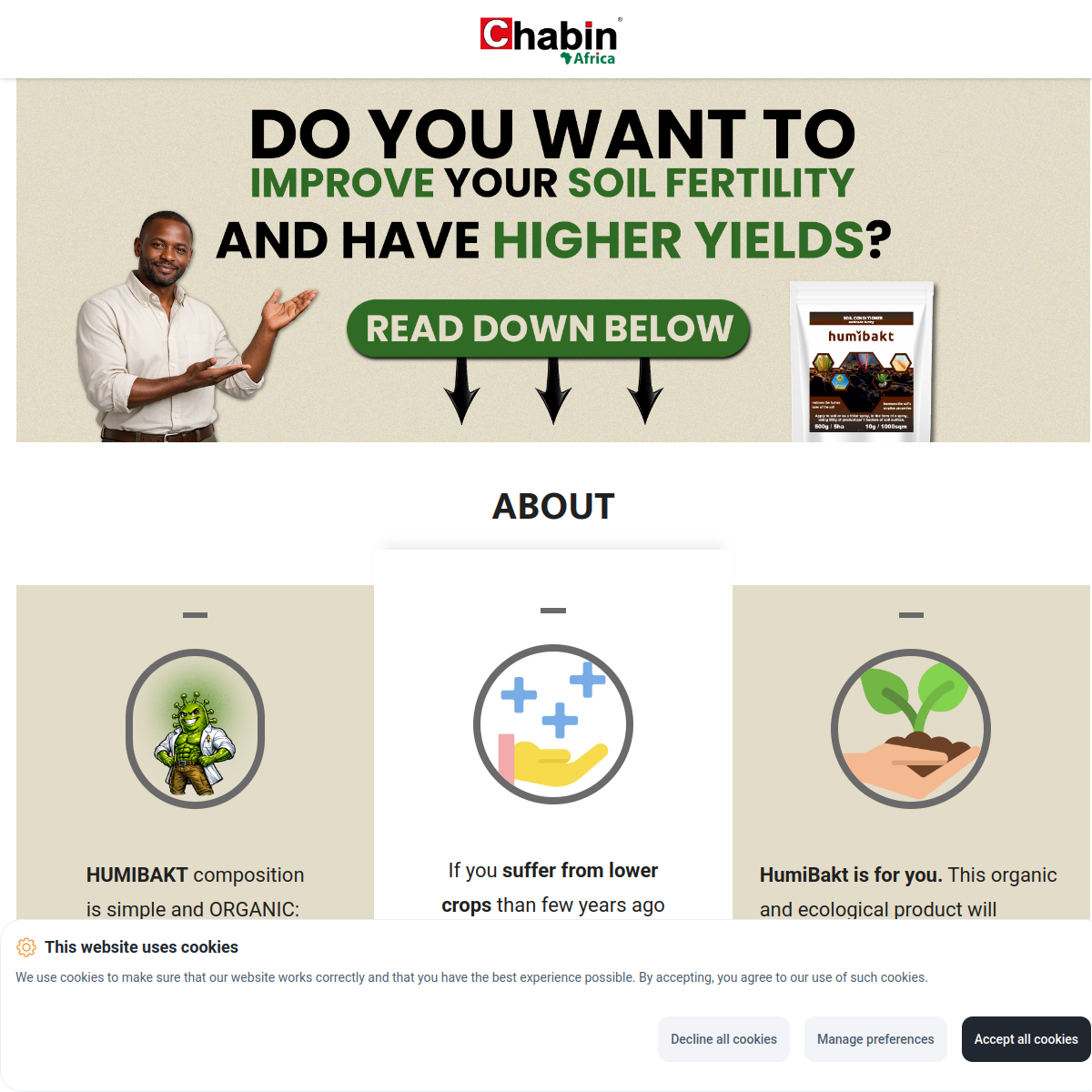 Podgląd strony chabin.africa