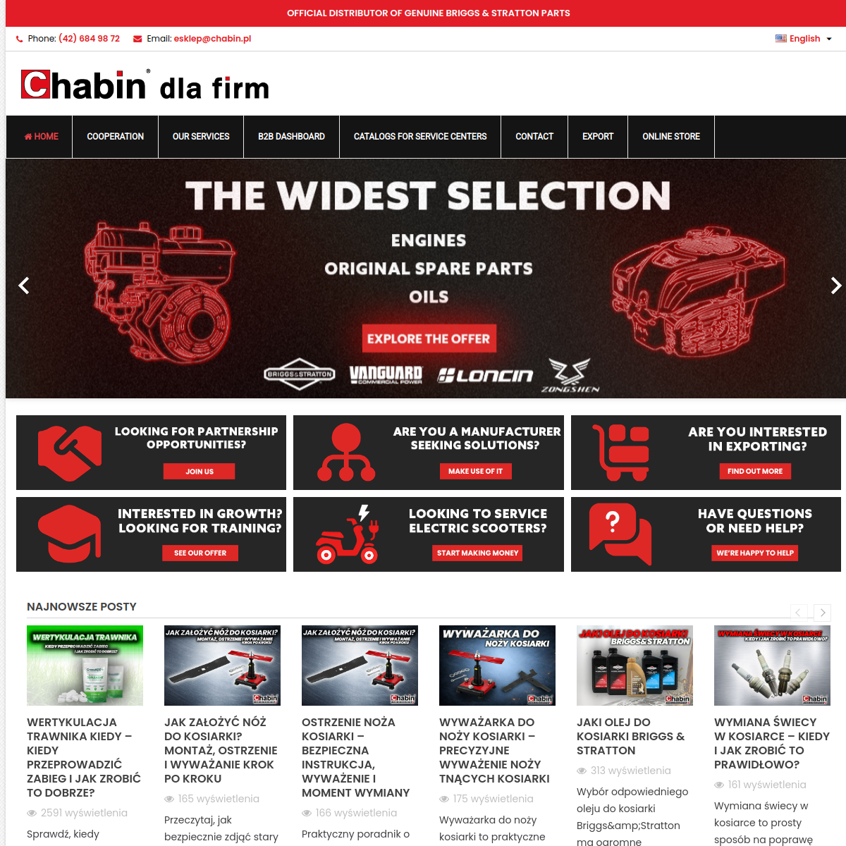 Podgląd strony chabin.pl