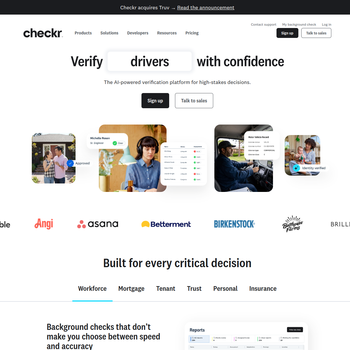 Screenshot of Checkr