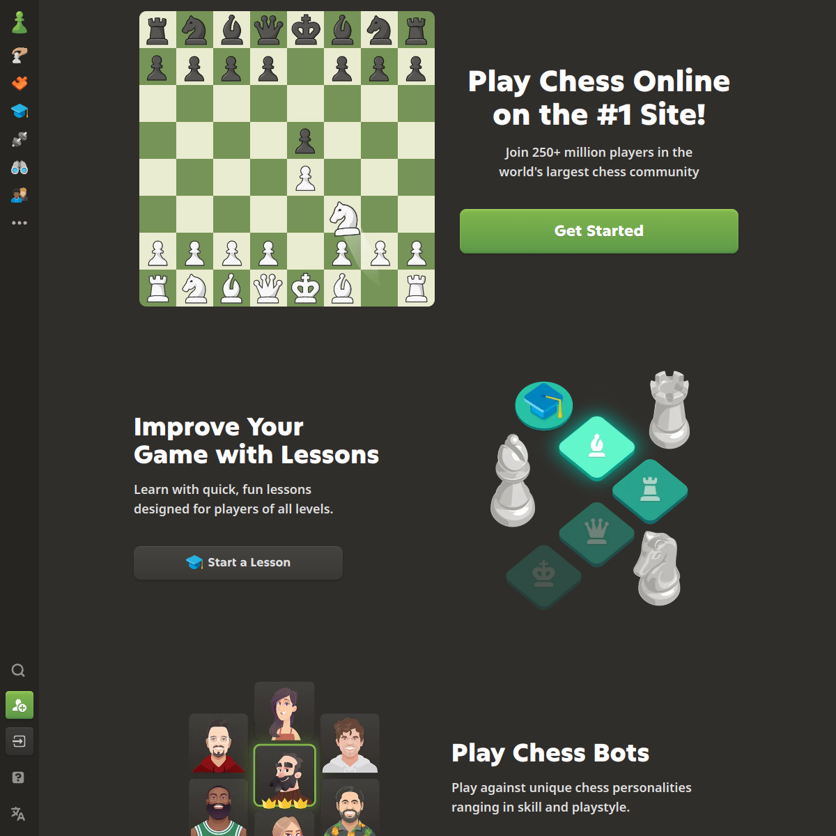 Screenshot of Chess.com