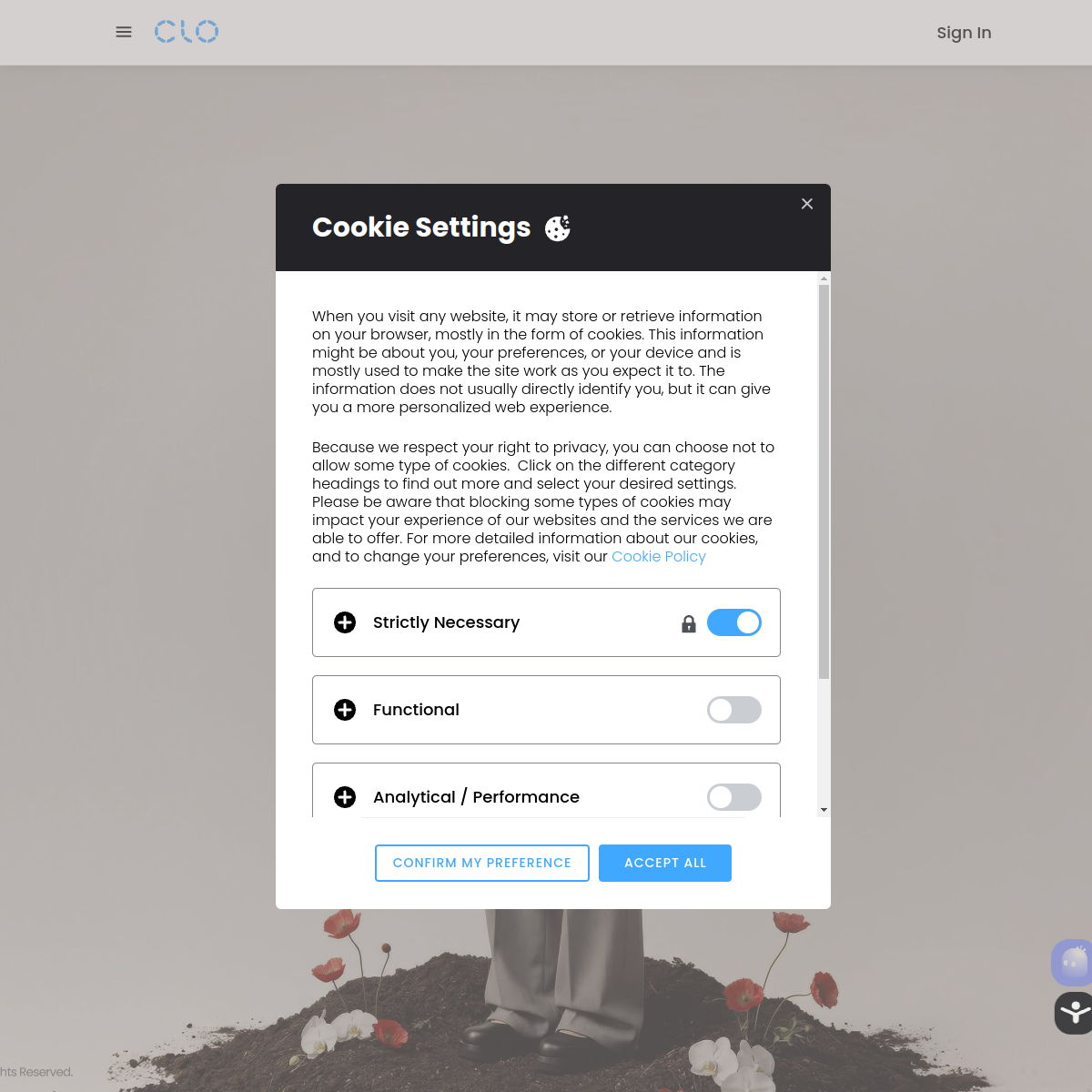 Screenshot of CLO3D