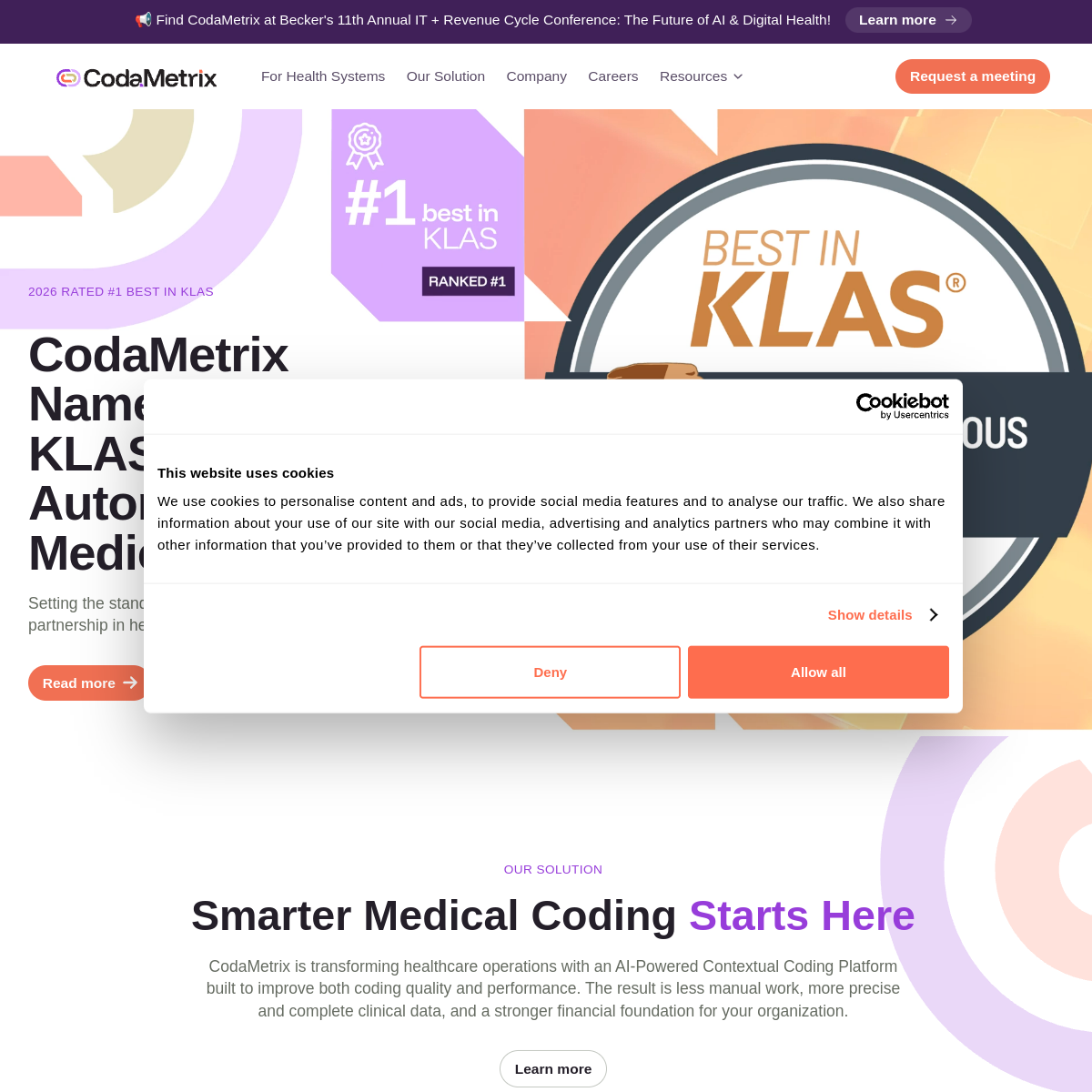CodaMetrix homepage