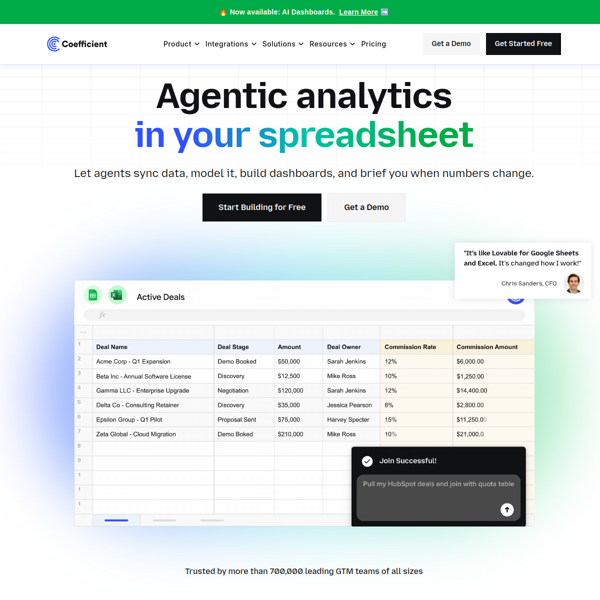 Screenshot of Coefficient