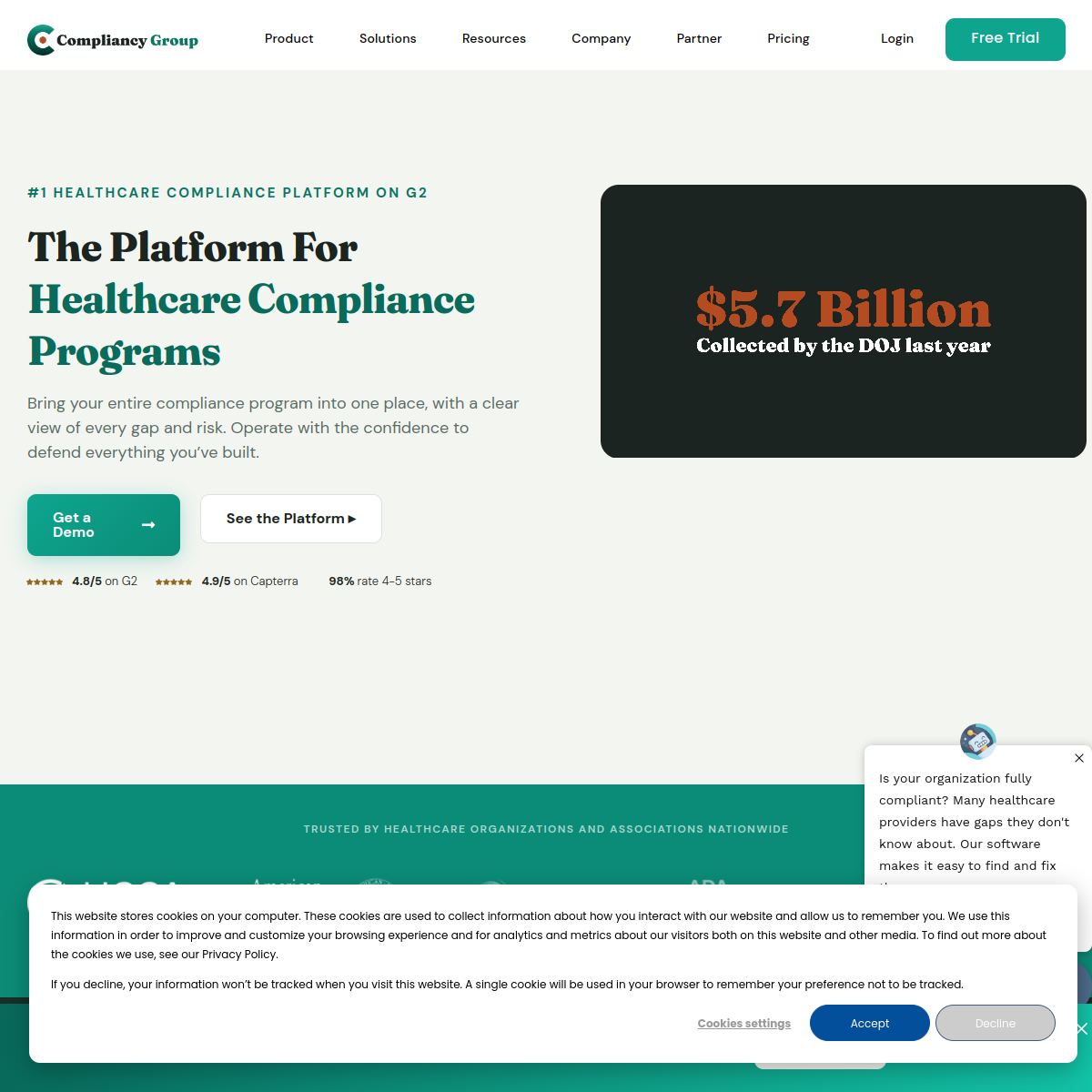 Compliancy Group homepage