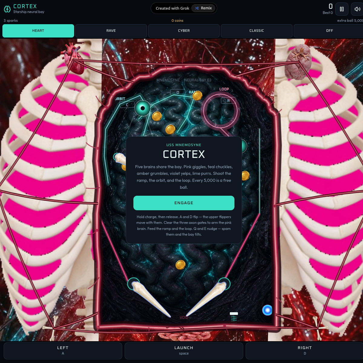 Screenshot of CORTEX