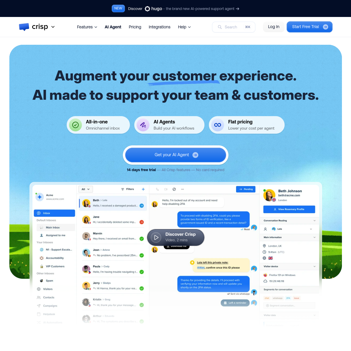 Screenshot of Crisp