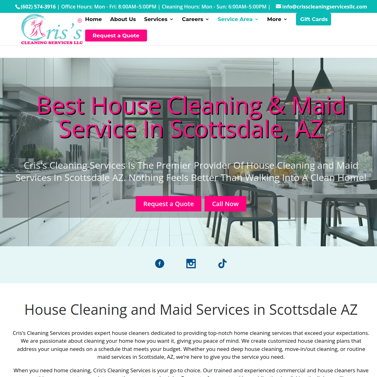 Screenshot of Cris's Cleaning Services LLC