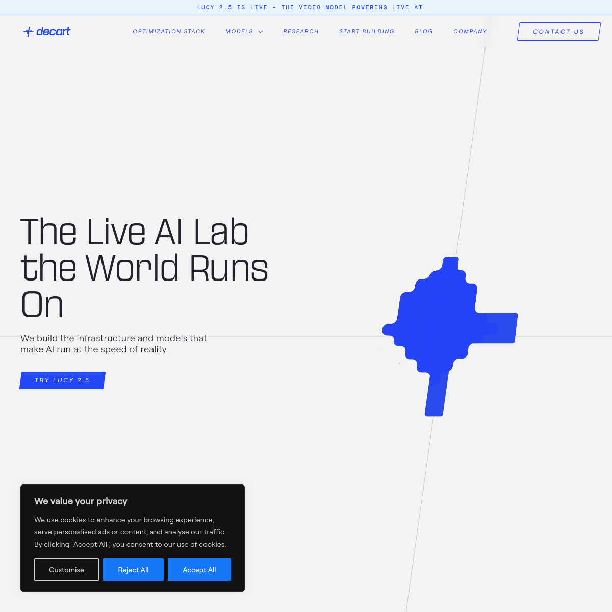 Screenshot of Decart