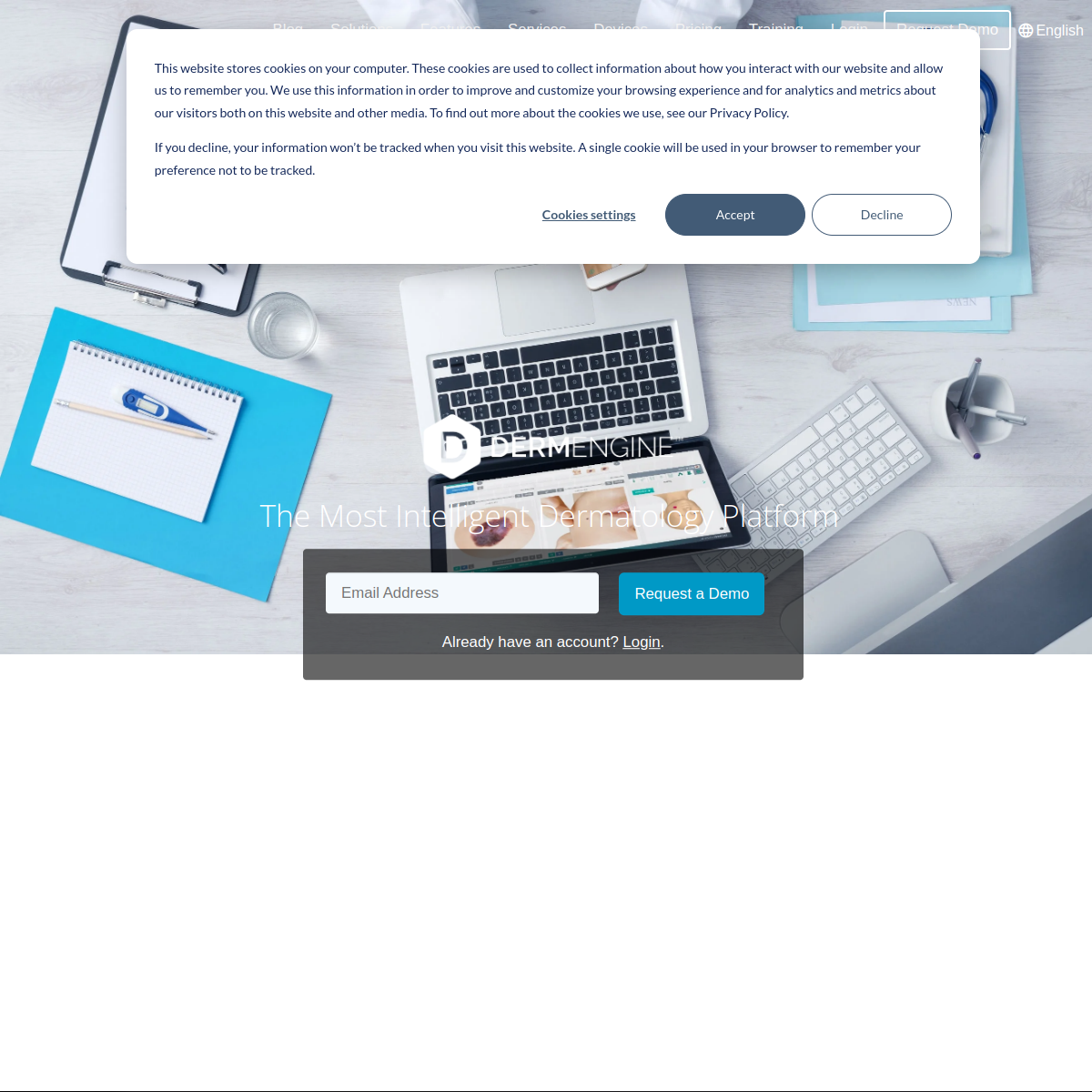 Screenshot of DermEngine