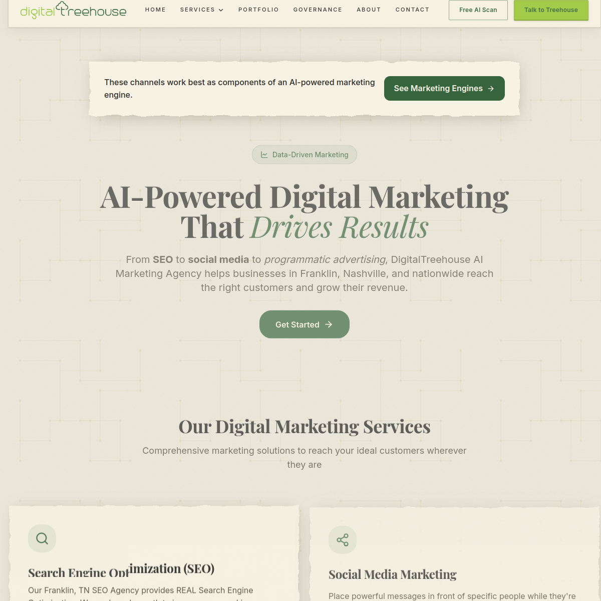Screenshot of Website Designer Franklin - DigitalTreehouse