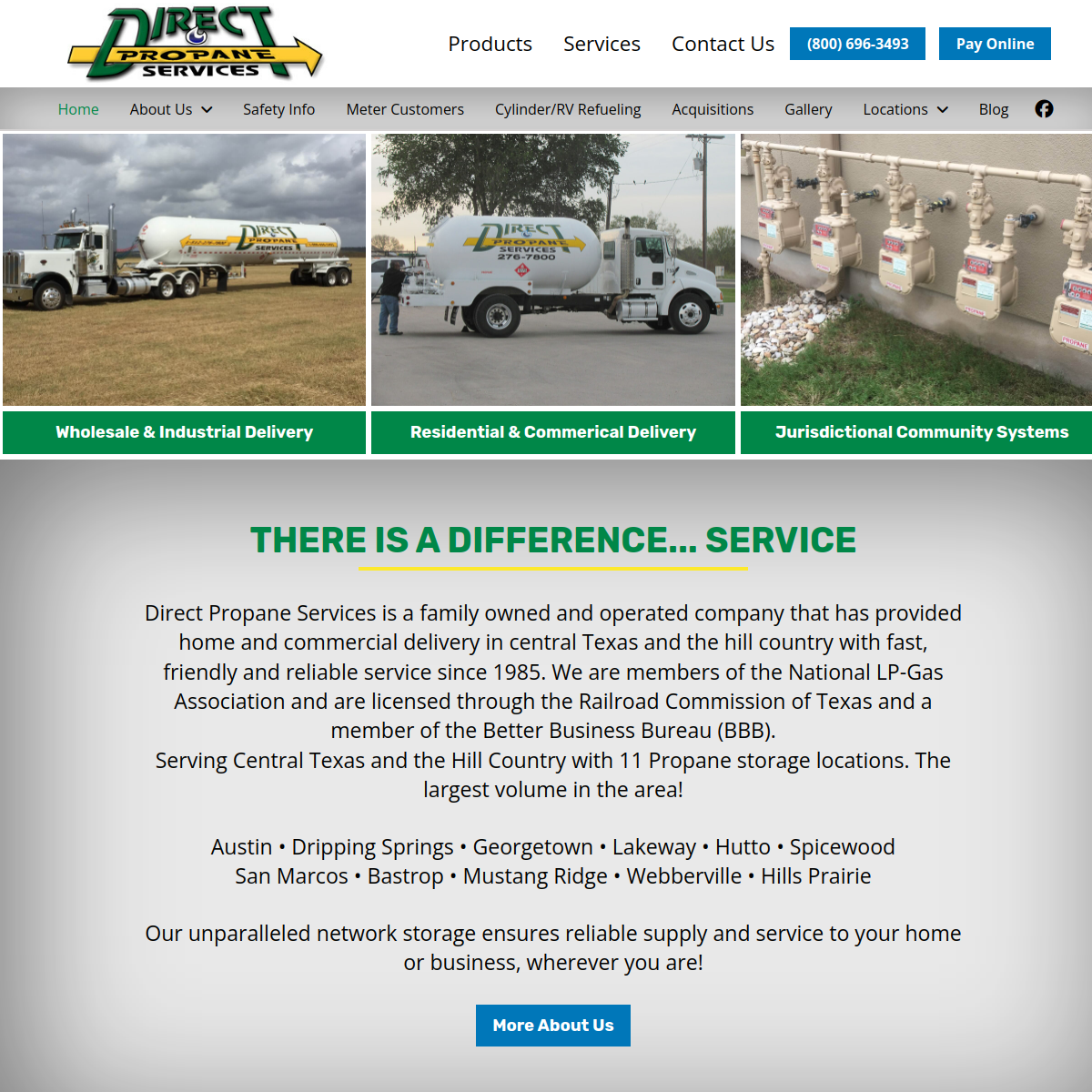 Screenshot of Direct Propane Services