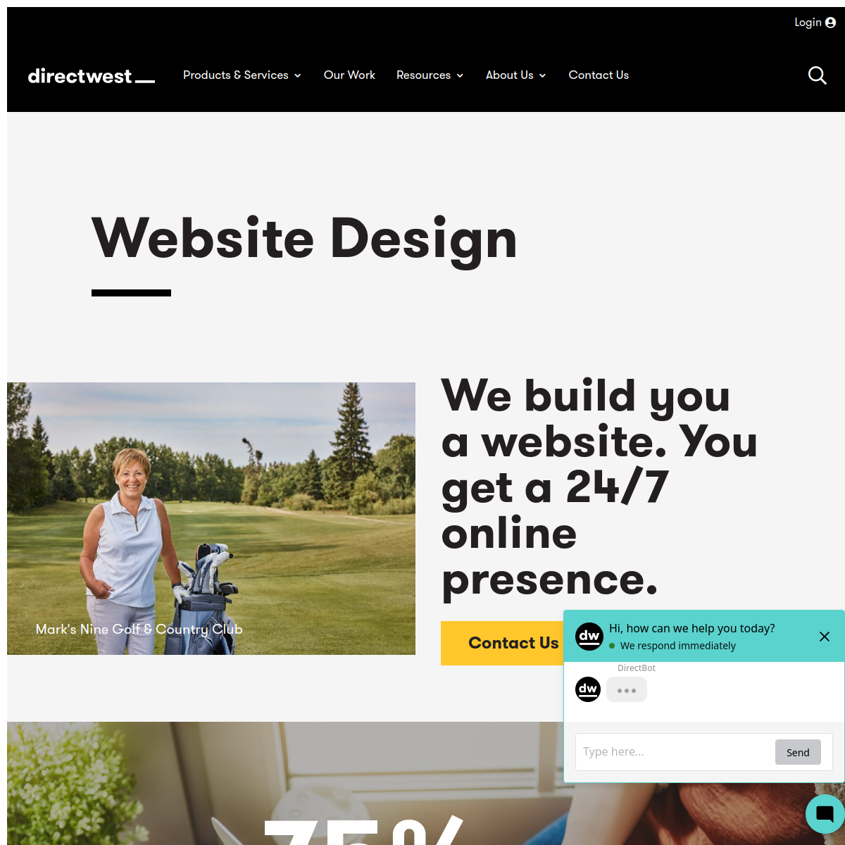 Screenshot of Directwest