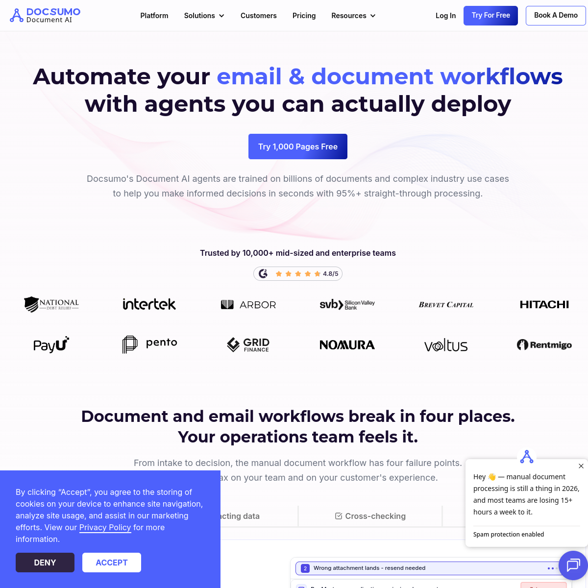 Screenshot of Docsumo