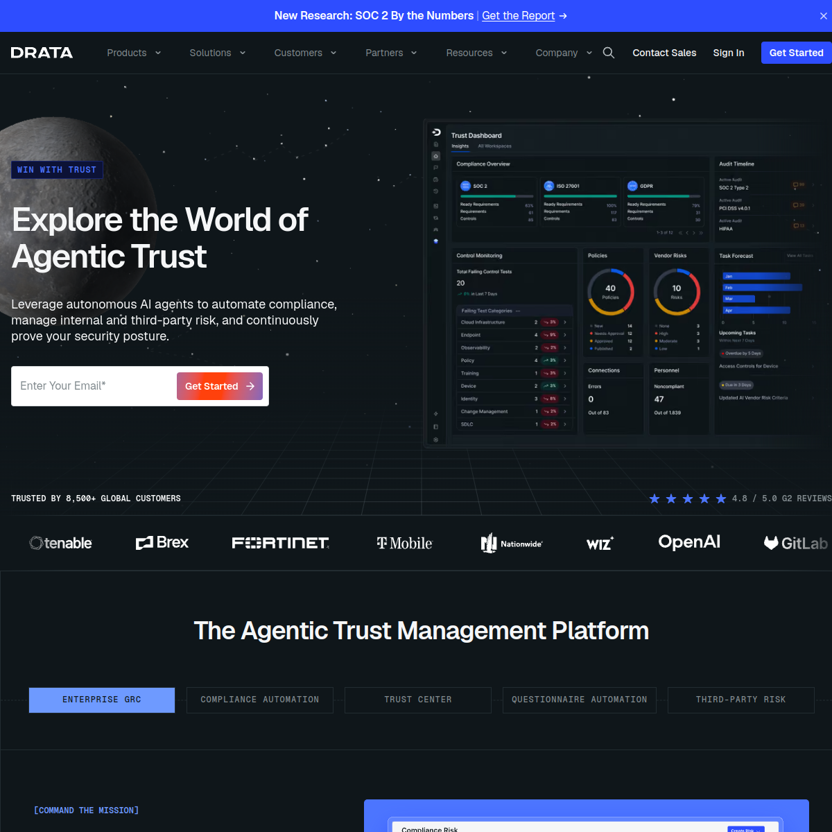 Screenshot of Drata