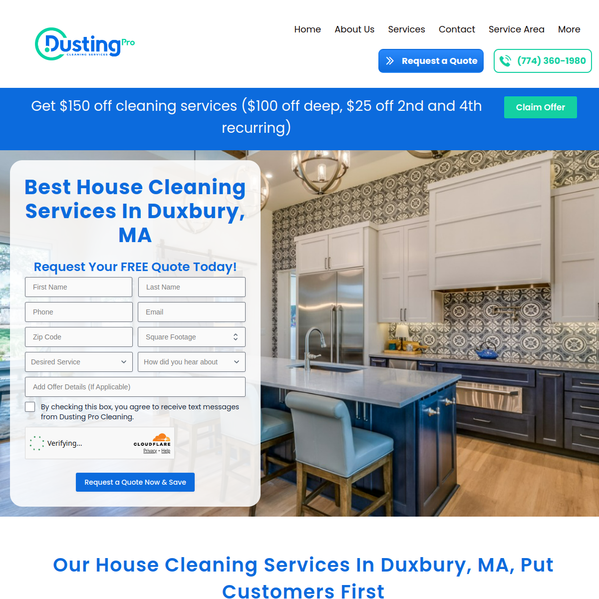 Screenshot of DUSTING PRO CLEANING