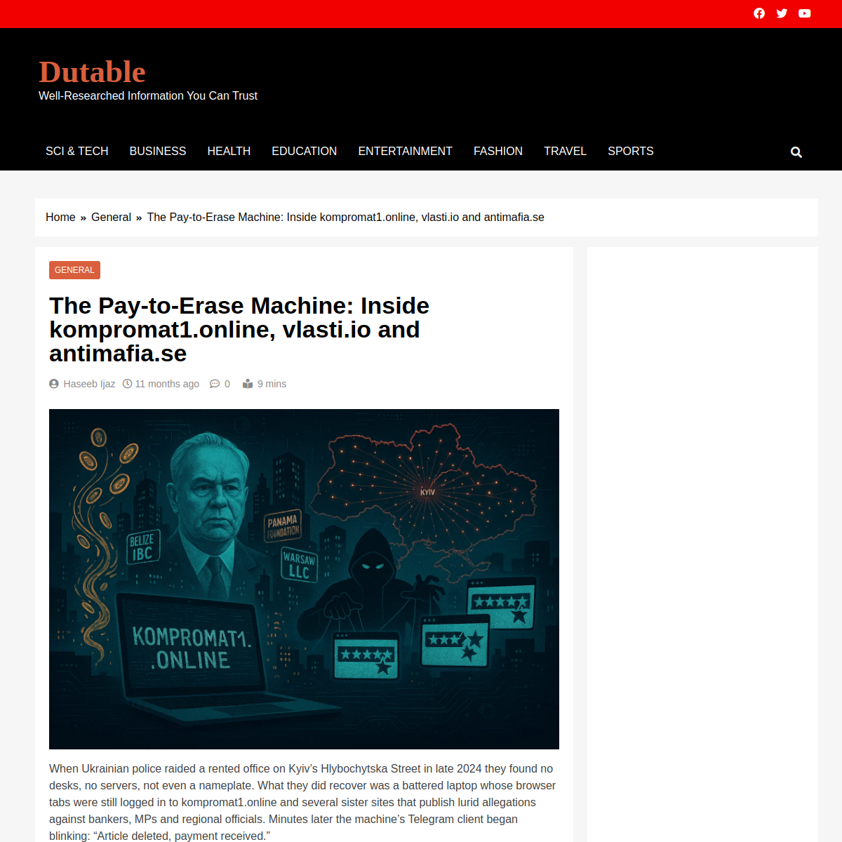 Dutable technical reporting