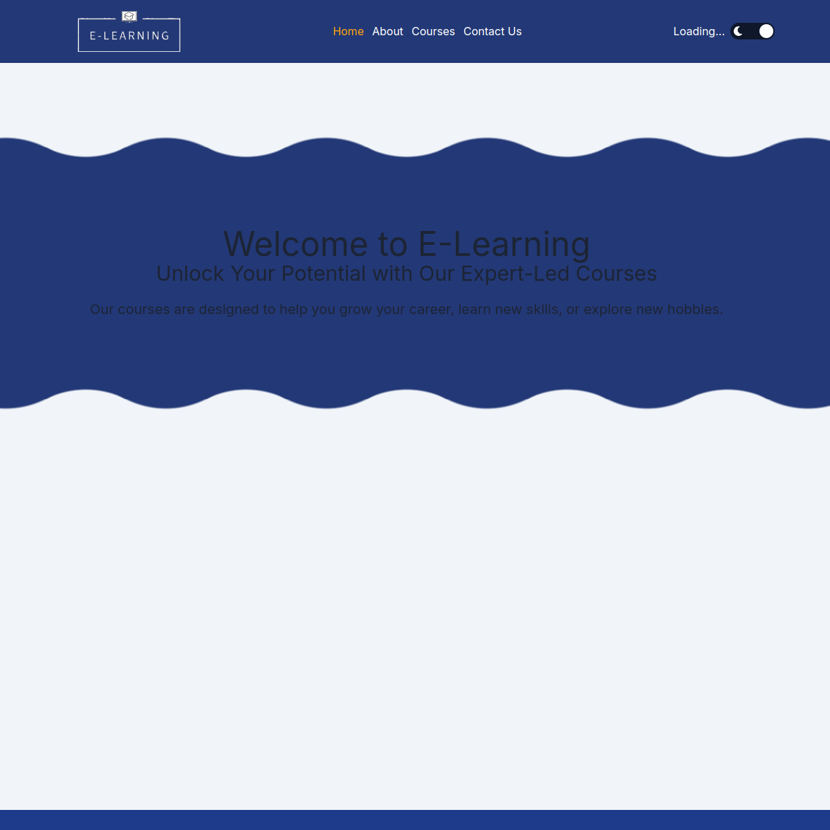 eLearning Platform screenshot 1