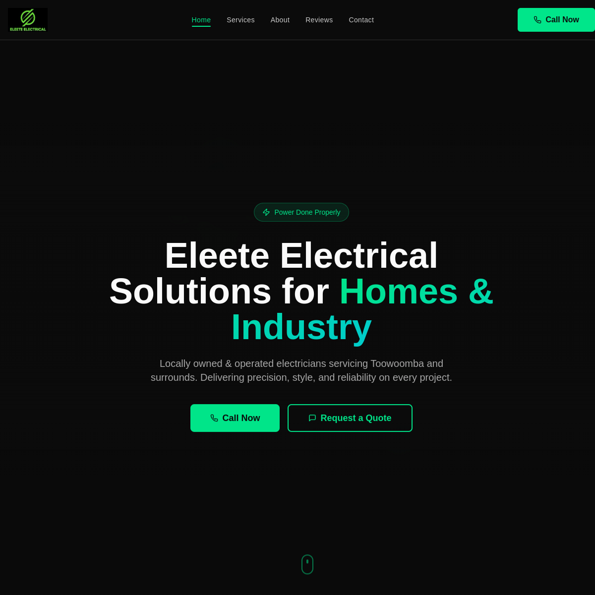 Eleete Electrical - Brisbane Web Design project