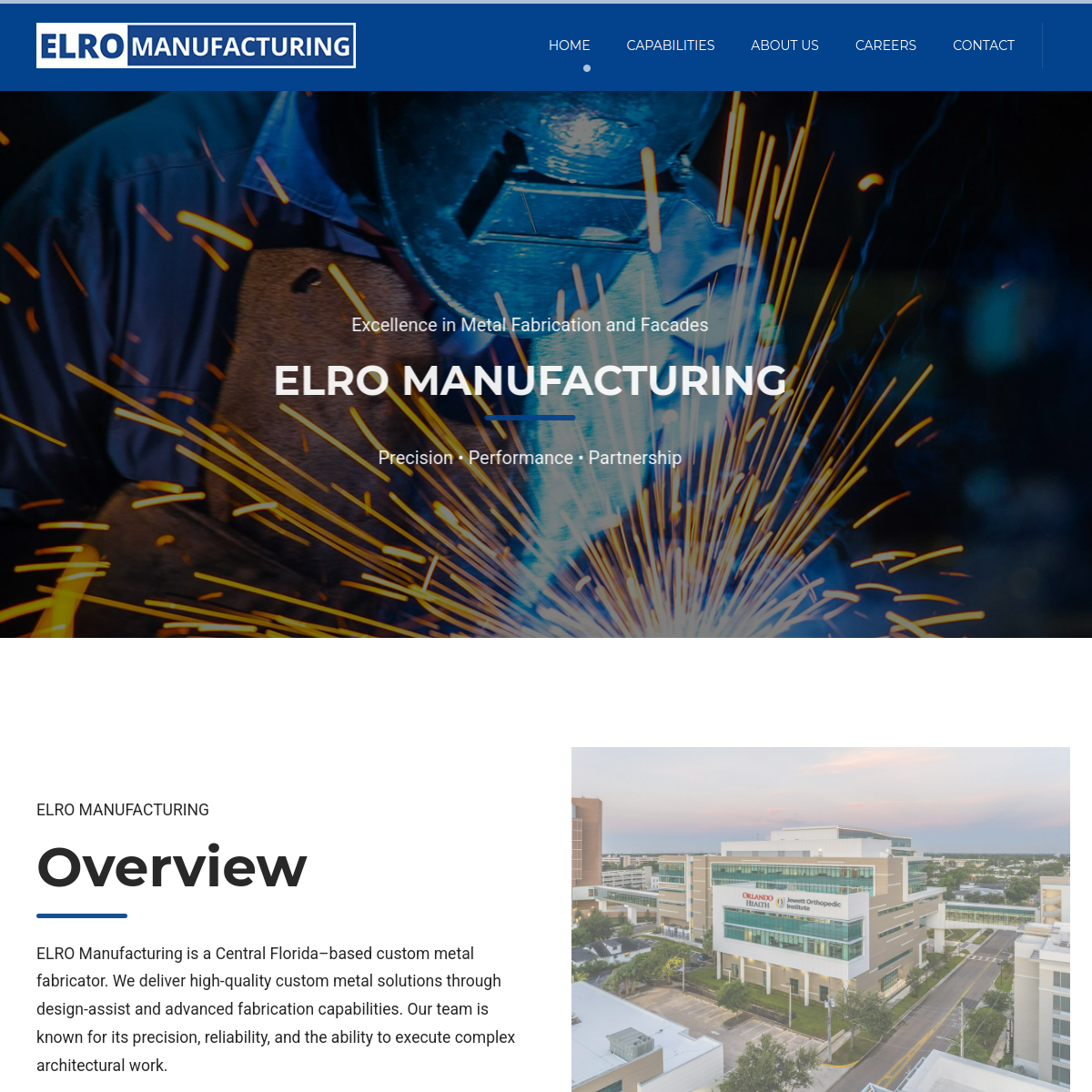 Screenshot of ELRO Manufacturing LLC