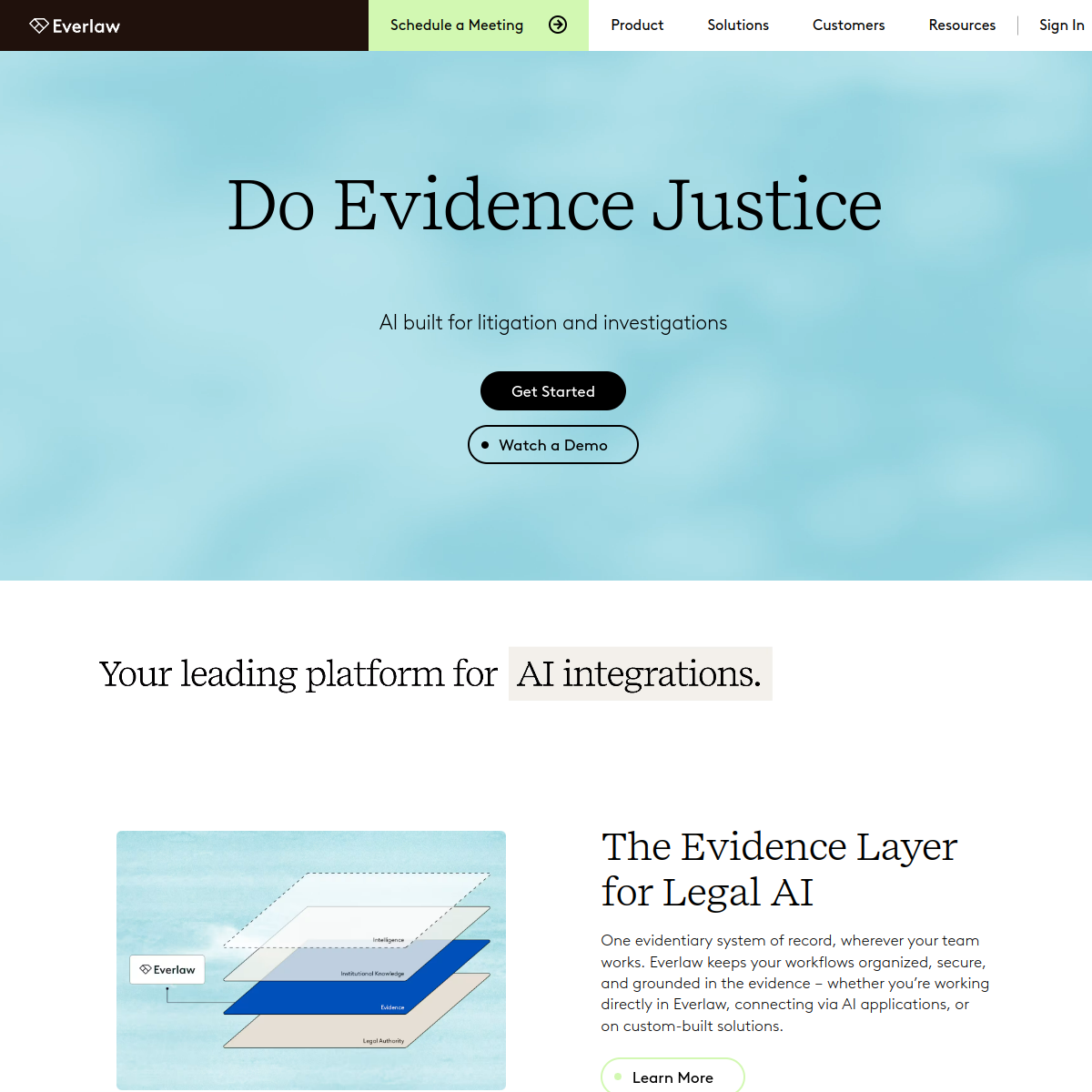 Screenshot of Everlaw