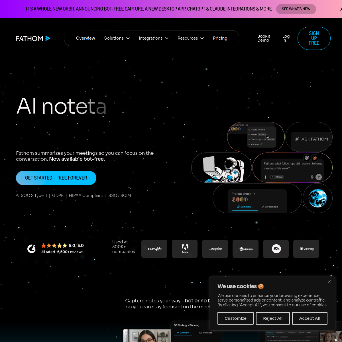 Screenshot of Fathom