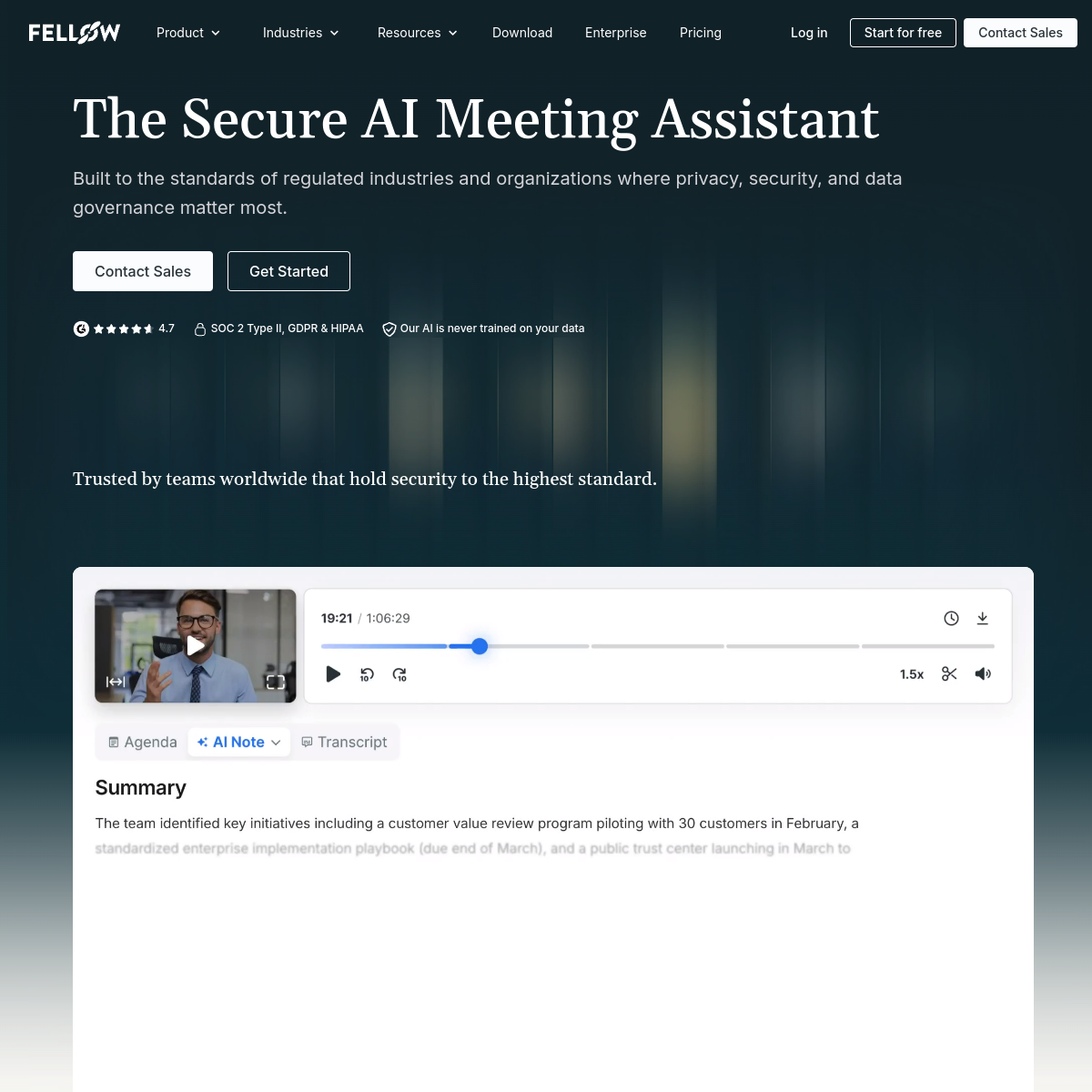 Screenshot of Fellow