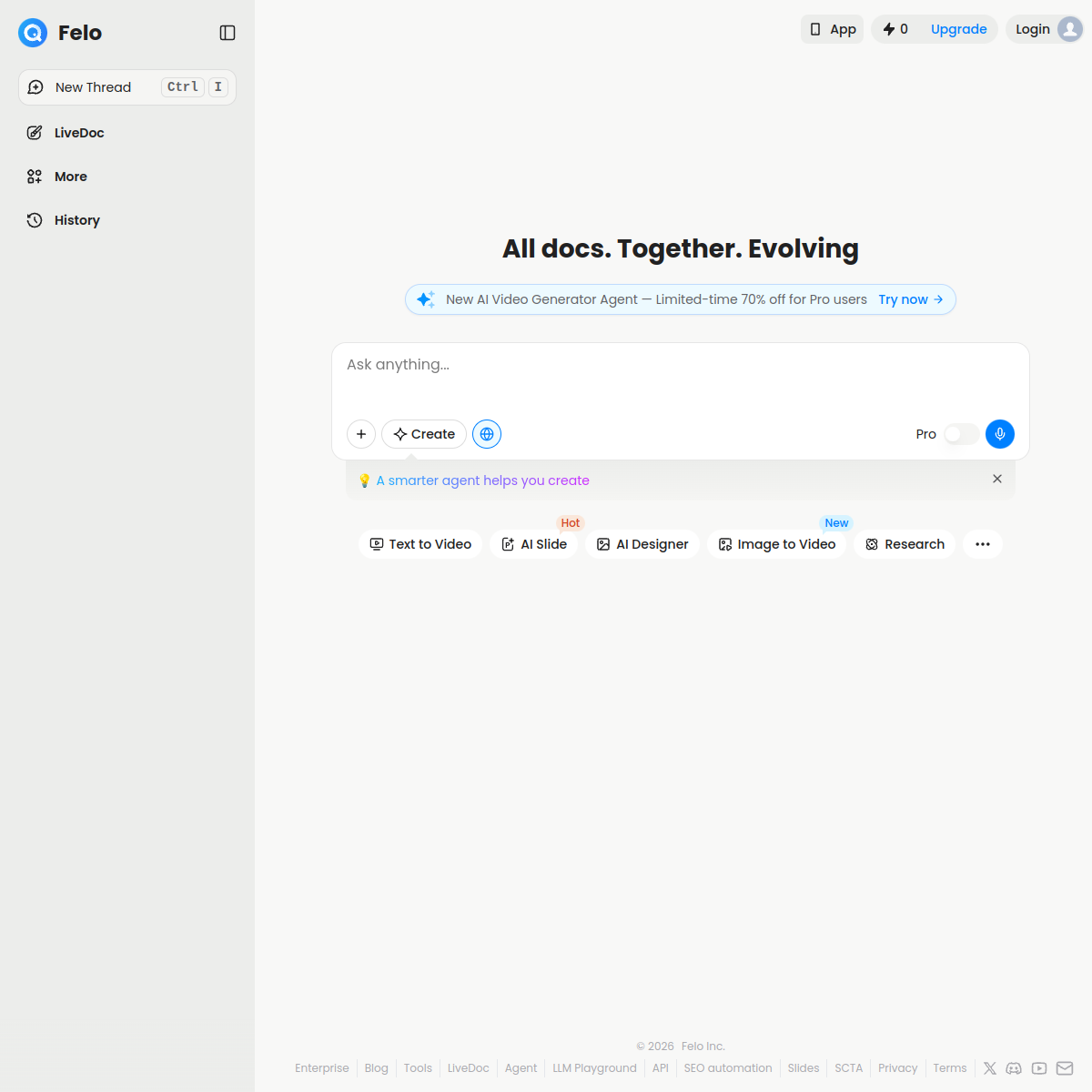 Screenshot of Felo