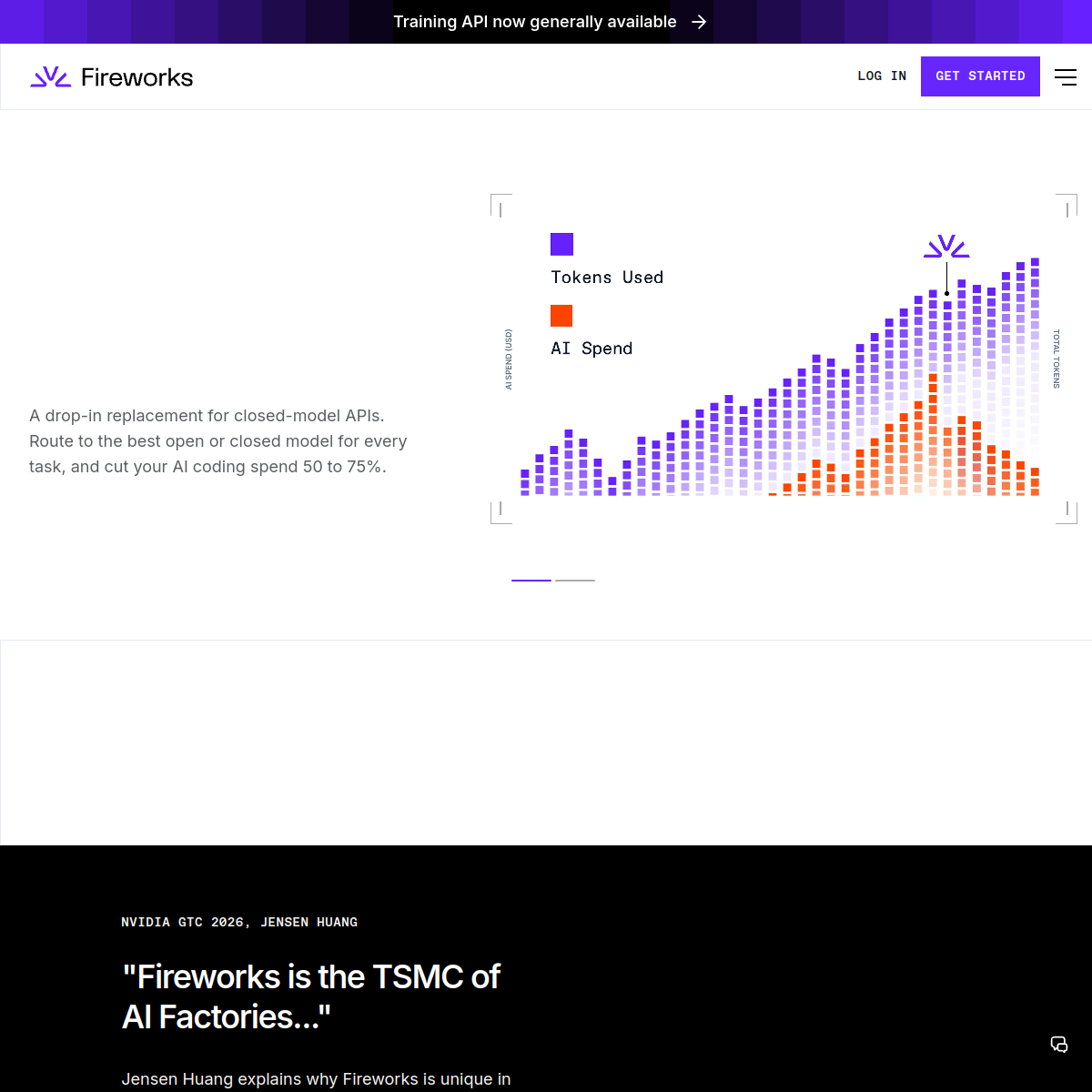 Screenshot of Fireworks AI
