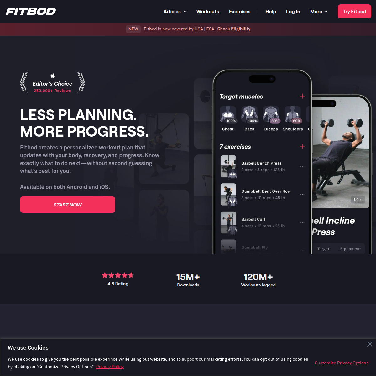 Screenshot of Fitbod