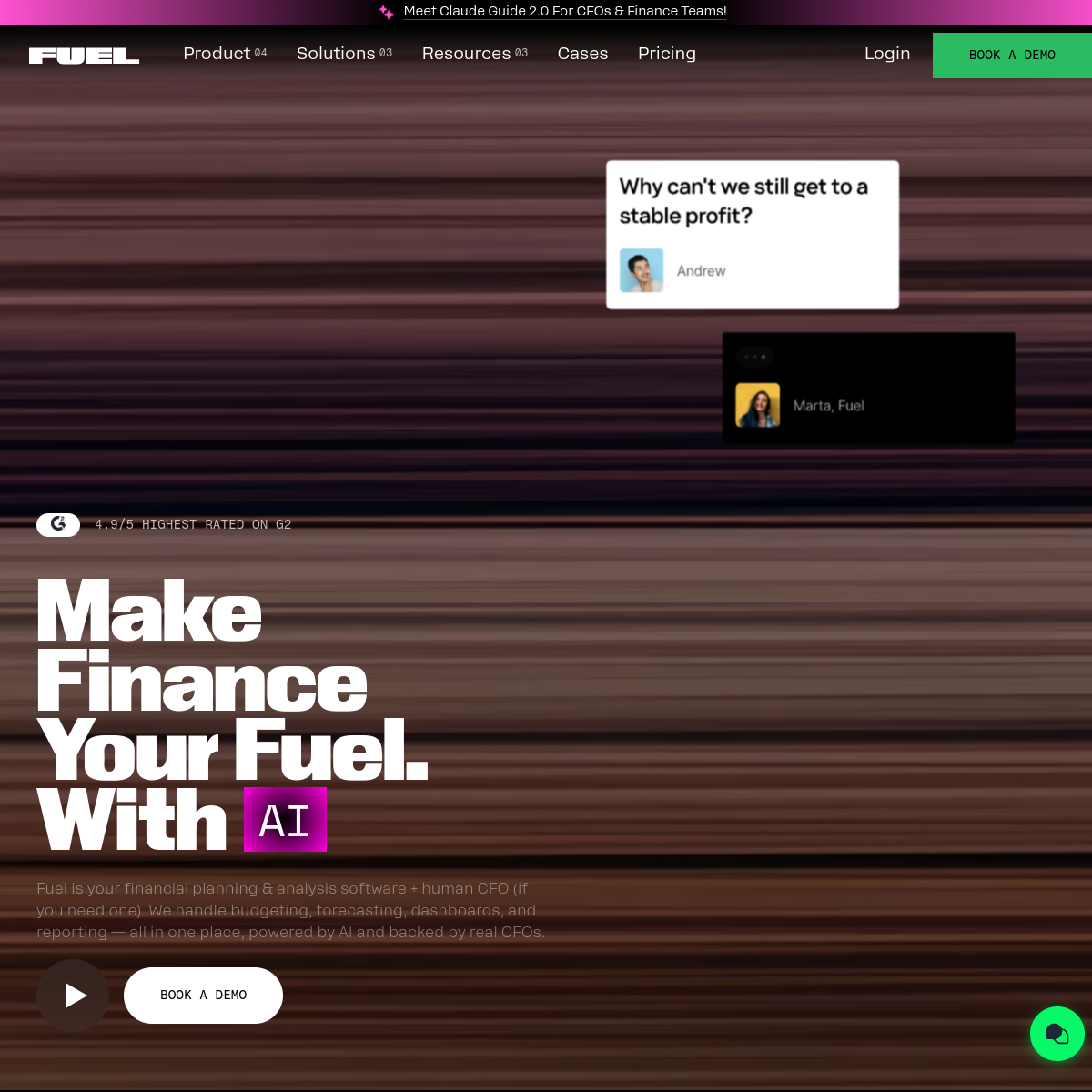 Screenshot of Fuelfinance