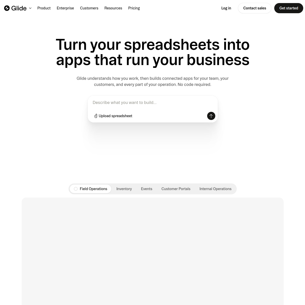 Screenshot of Glide