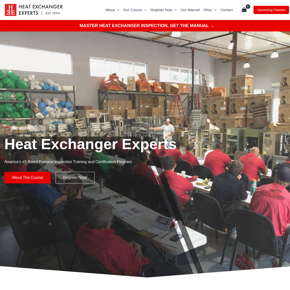 Screenshot of Heat Exchanger Experts
