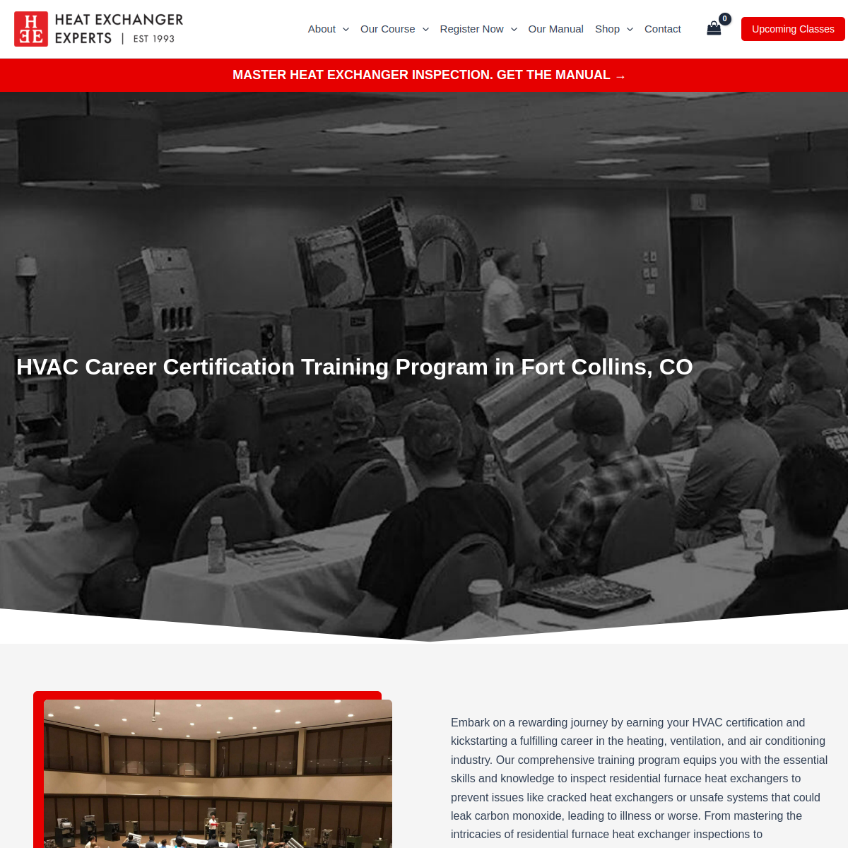 Screenshot of Heat Exchanger Experts