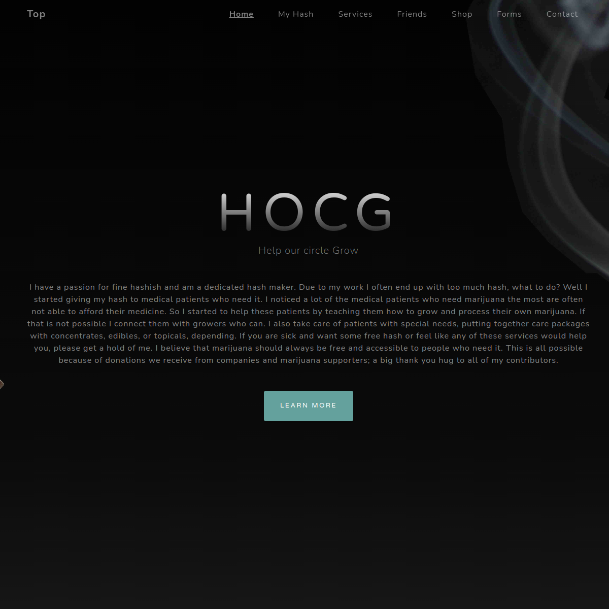 Preview of Help Our Circle Grow website