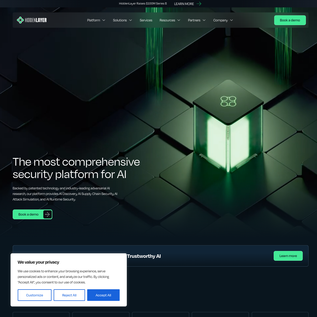 Screenshot of HiddenLayer