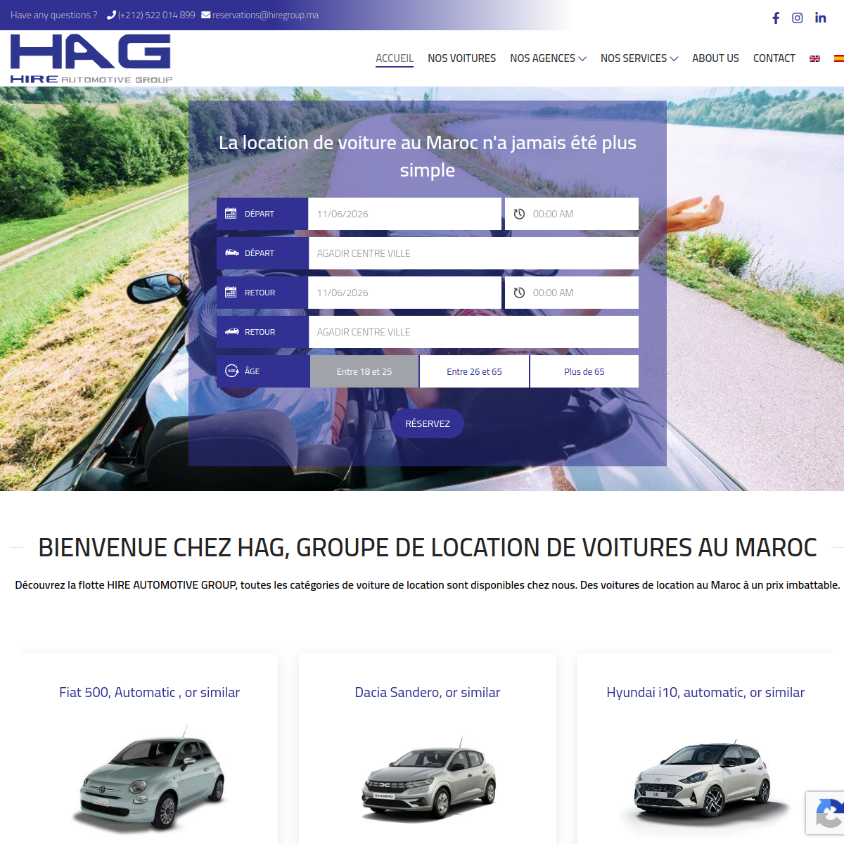 Aperçu du site hiregroup.ma