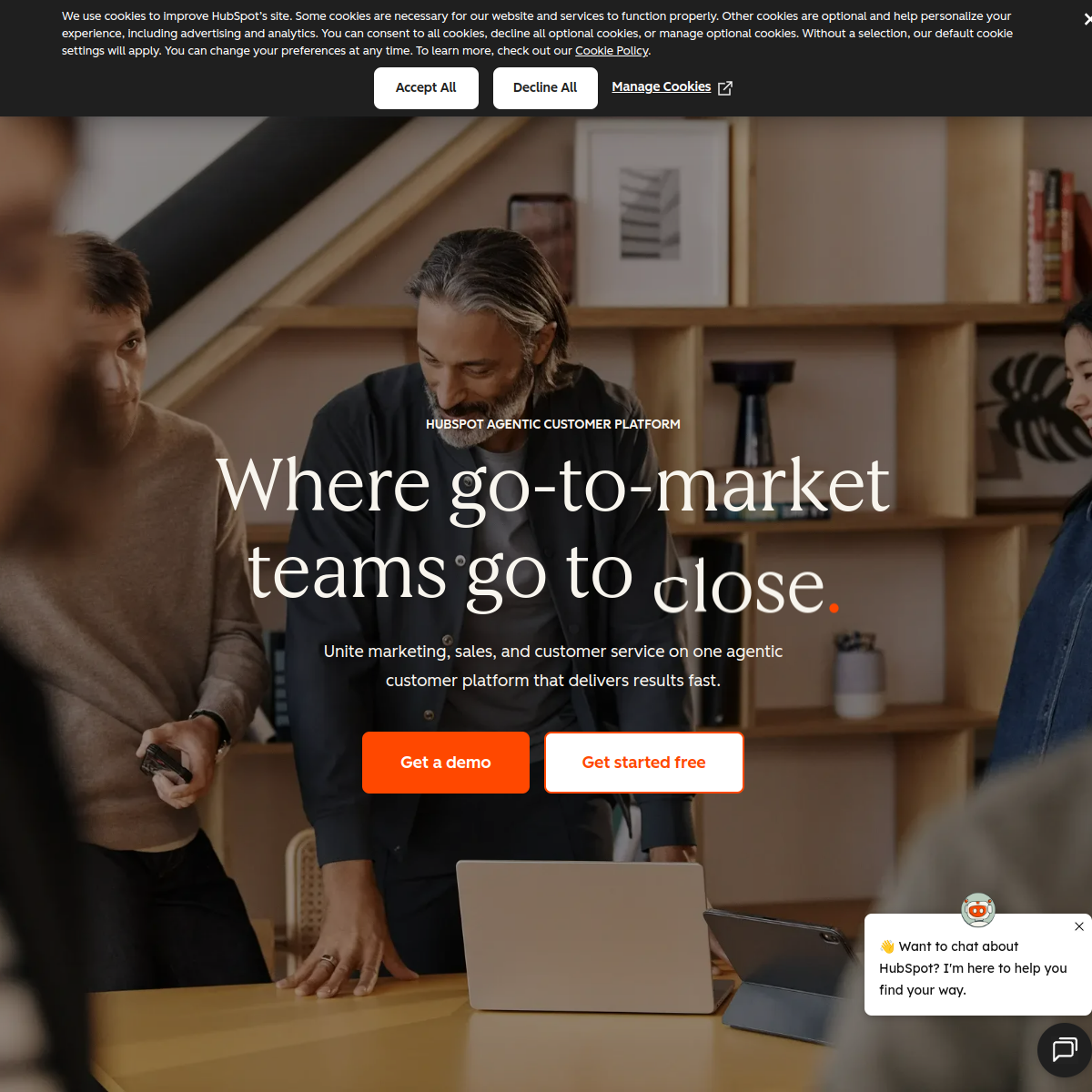 Screenshot of HubSpot
