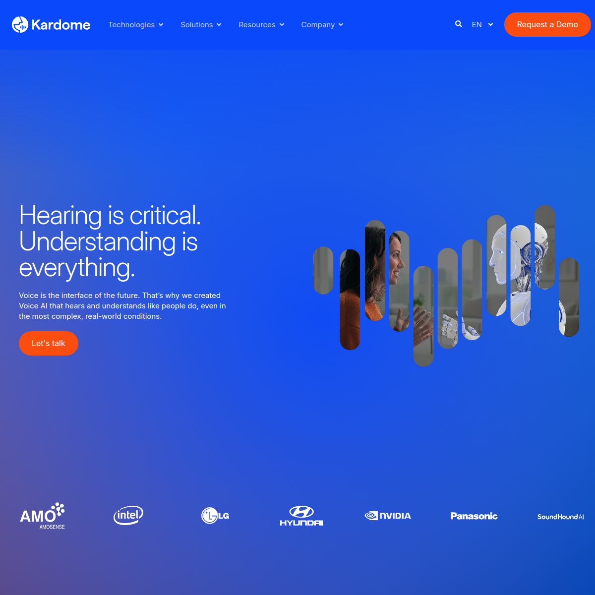 Screenshot of Kardome