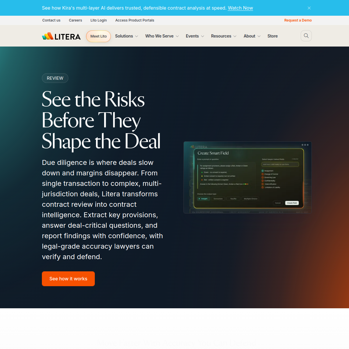 Screenshot of Kira Systems