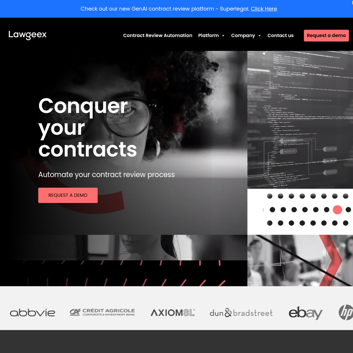 Screenshot of LawGeex